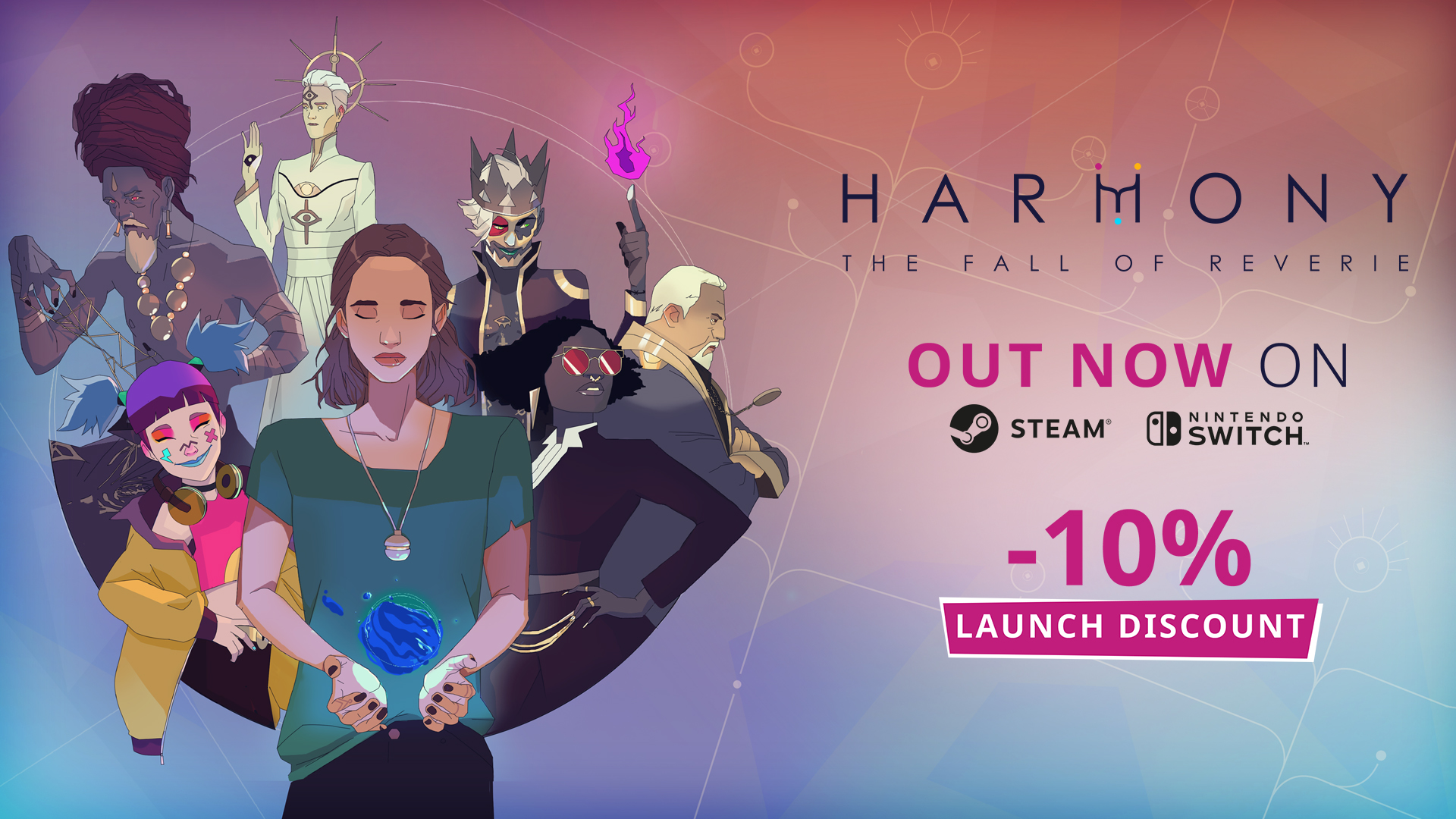 Get Harmony: The Fall of Reverie on Steam and Nintendo Switch today!