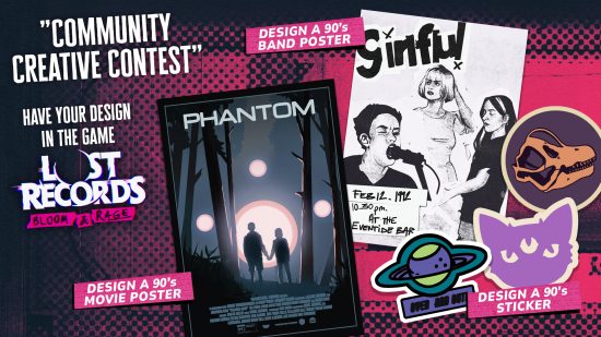 Design a Poster or Sticker to Feature in Lost Records: Bloom & Rage!