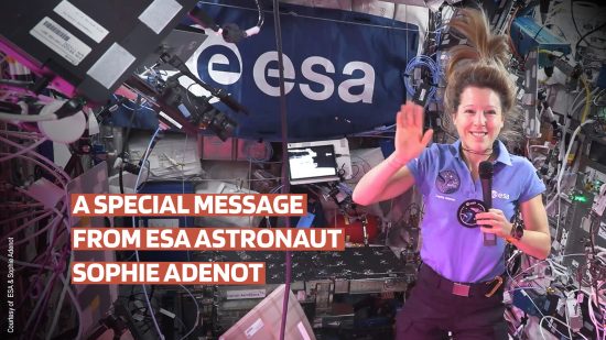 From the ISS, ESA Astronaut Sophie Adenot sends us a very special message