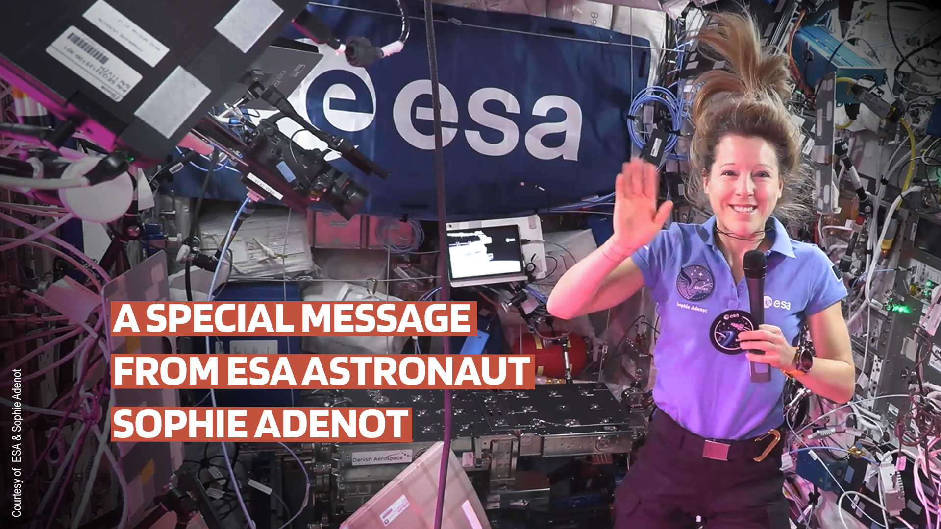 From the ISS, ESA Astronaut Sophie Adenot sends us a very special message
